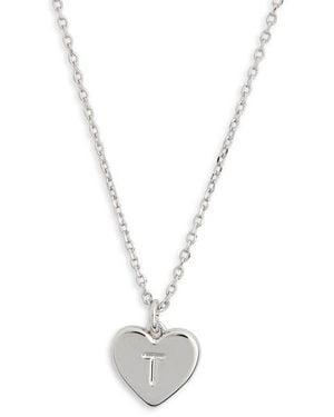 Kate Spade Initial Here Pendant Necklace - White