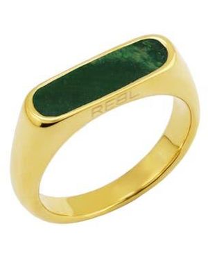 Rebel Gender Inclusive Mother-Of-Pearl Ring - Blue