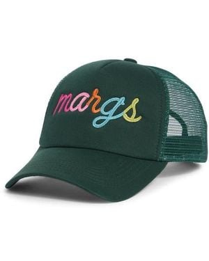 Worn/West Margs Embroidered Rope Trucker Hat - Green