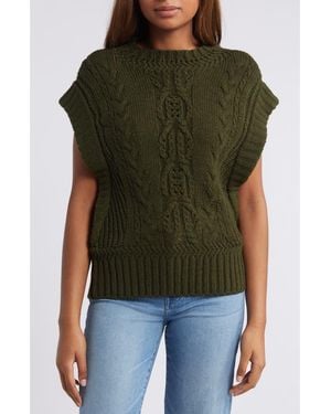 Wit & Wisdom Cable Stitch Sweater - Green