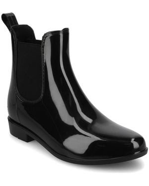 Journee Collection Drizzle Waterproof Rain Boot - Black