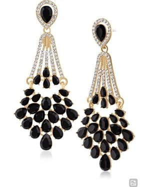 Jardin Crystal Statement Drop Earrings (Nordstrom Exclusive) - Black