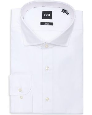 BOSS Hank Slim Fit Stretch Cotton Dress Shirt - White