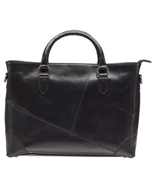 Mancini Buffalo Tote For 14" Laptop - Black