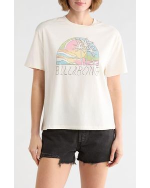 Billabong Escape To Nature Logo Graphic T-Shirt - White