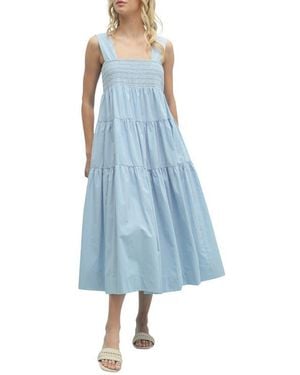 Wishlist Tiered Maxi Dress - Blue