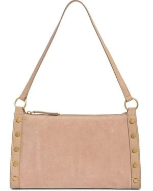 Vince Camuto Lisha Studded Leather Shoulder Bag - Brown