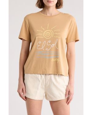 Hurley The Sun Graphic T-Shirt - Natural