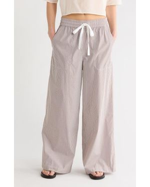 Twp Main St. Cotton Wide Leg Pants - Purple