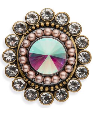 Kurt Geiger Octavia Faux Pearl Cocktail Ring - Pink
