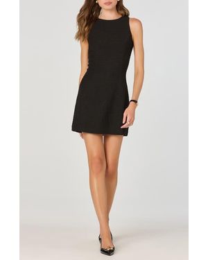 Astr Textured Knit Sheath Minidress - Black