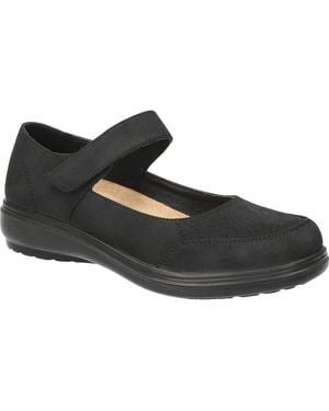 Easy Street Slater Mary Jane Flat - Black