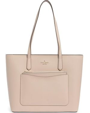 Kate Spade Staci Large Tote Bag & Pouch Set - Natural