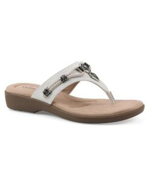 White Mountain Bainah Thong Sandal - White