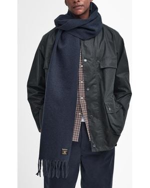 Barbour Brandy Bouclé Scarf - Blue