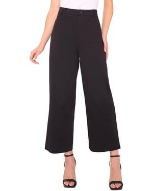 Halogen® Patch Pocket Crop Twill Pants - Black