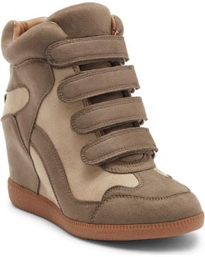 Steve Madden Woods Wedge Sneaker - Brown