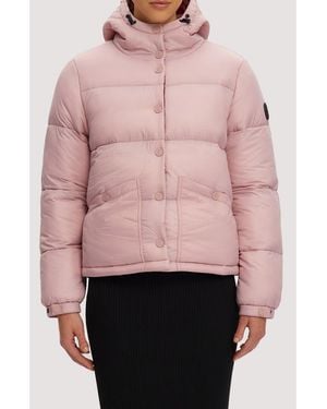 Noize Winona Hooded Puffer Jacket - Pink