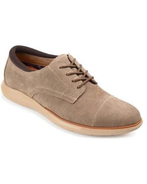 Thomas & Vine Fleton Cap-Toe Derby Dress Shoe - Brown