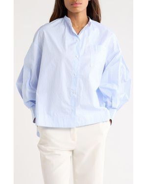 FRNCH Ariana Woven Top - Blue
