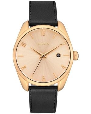 Nixon Thalia Leather Strap Watch, 38Mm - Black