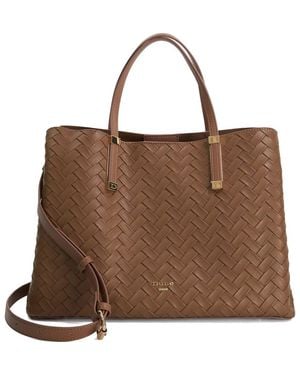 Dune Dorrie Faux Leather Tote - Brown