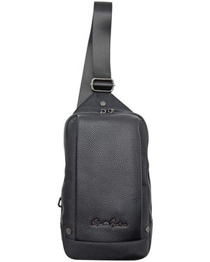 Robert Graham Howell Mixed Media Sling Bag - Black