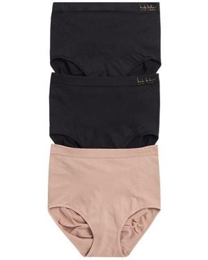 Nicole Miller Assorted 3-Pack Shaping Briefs - Black