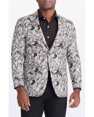 Robert Graham Goldkey Woven Blazer - Gray
