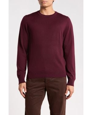 Nordstrom Washable Merino Wool Crewneck Sweater - Purple