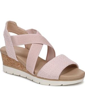 Dr. Scholls Just Cute Platform Wedge Sandal - Pink