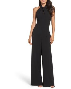Julia Jordan Halter-neck Jumpsuit - Black
