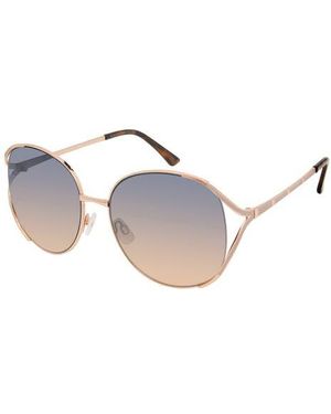 Vince Camuto 60Mm Oval Vented Sunglasses - Metallic
