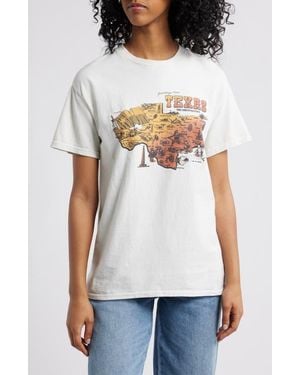 BDG Texas Cotton Graphic Boyfriend T-Shirt - White