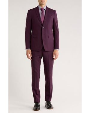 John Varvatos Wool Suit - Red