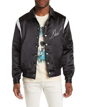 DIET STARTS MONDAY Satin Jacket - Black