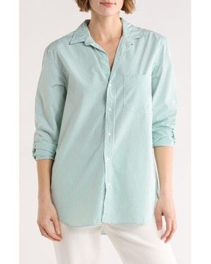 Frank & Eileen Relaxed Fit Cotton Button-Up Shirt - Blue