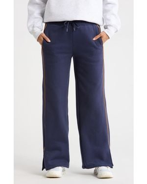 90 Degrees Finish Line Fleece Sweatpants - Blue