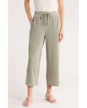 Bobeau Ember Ribbed Wide Leg Pants - Multicolor