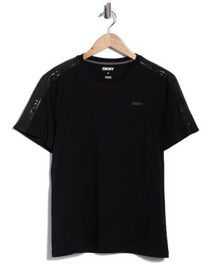DKNY Paulo Stripe Logo T-Shirt - Black