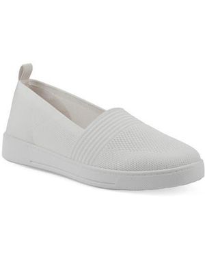 White Mountain Upright Woven Slip-On Sneaker - White