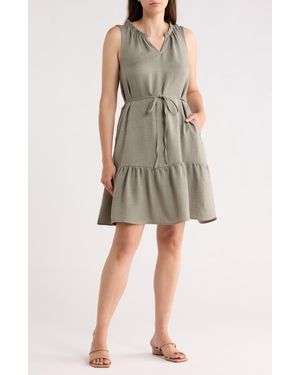 Beach Lunch Lounge Zendaya Drawstring Dress - Natural