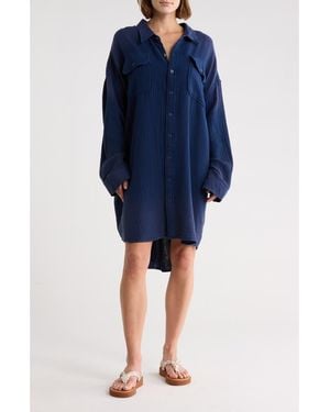Denimist Utility Shirtdress - Blue