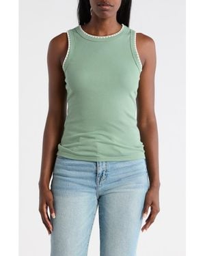 Caslon Whipstitch Tank - Green