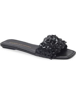 Stuart Weitzman Meadow Slide Sandal - Blue