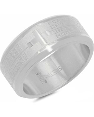 Steeltime I Can Do All Stainless Steel Ring - Gray