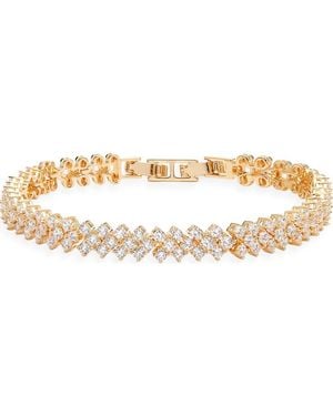 Nordstrom Herringbone Cubic Zirconia Tennis Bracelet - Metallic