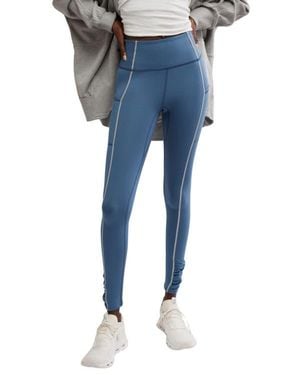 Free People Fp Movement You'Re A Peach Pocket Leggings - Blue
