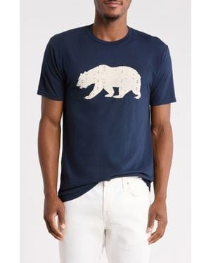 American Needle Cali Bear Cotton Graphic T-Shirt - Blue