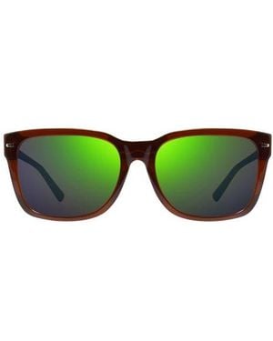 Revo Taylor 56Mm Polarized Square Sunglasses - Green